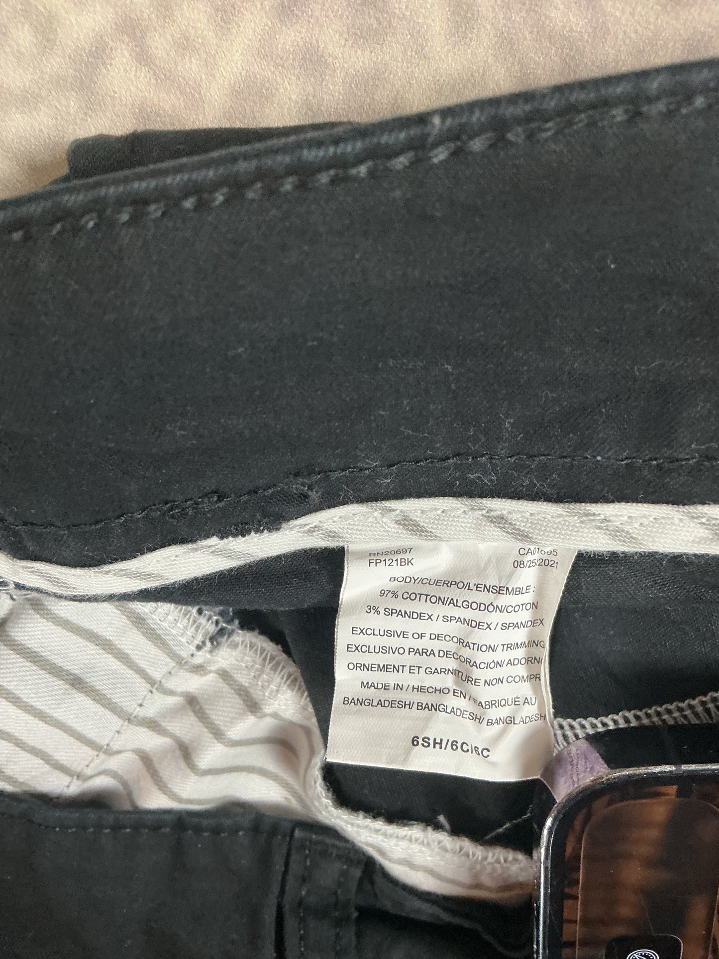 Dickies Damen Jeans Schwarz XS