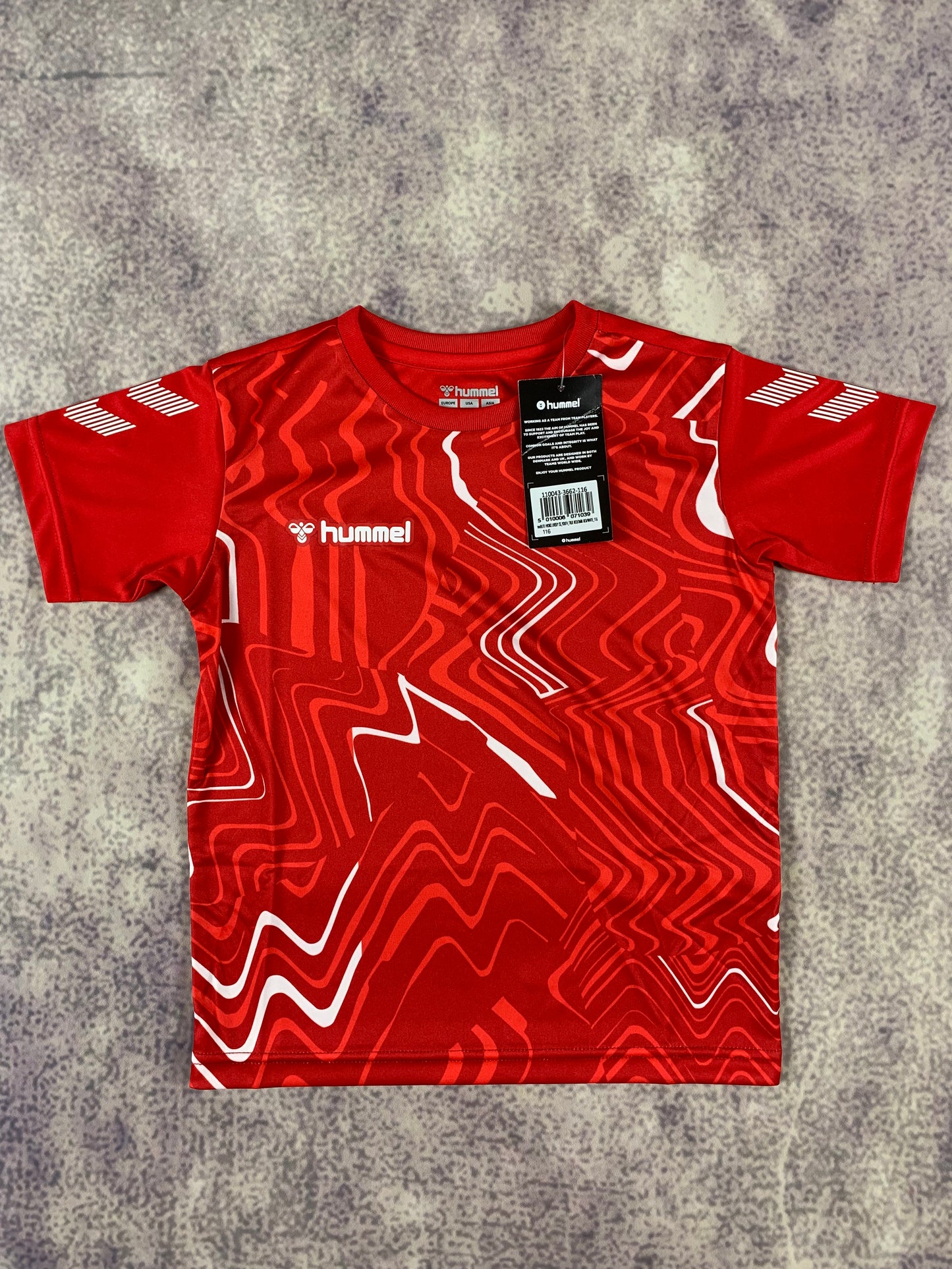 Hummel Kinder-Trikot in Rot/weiß