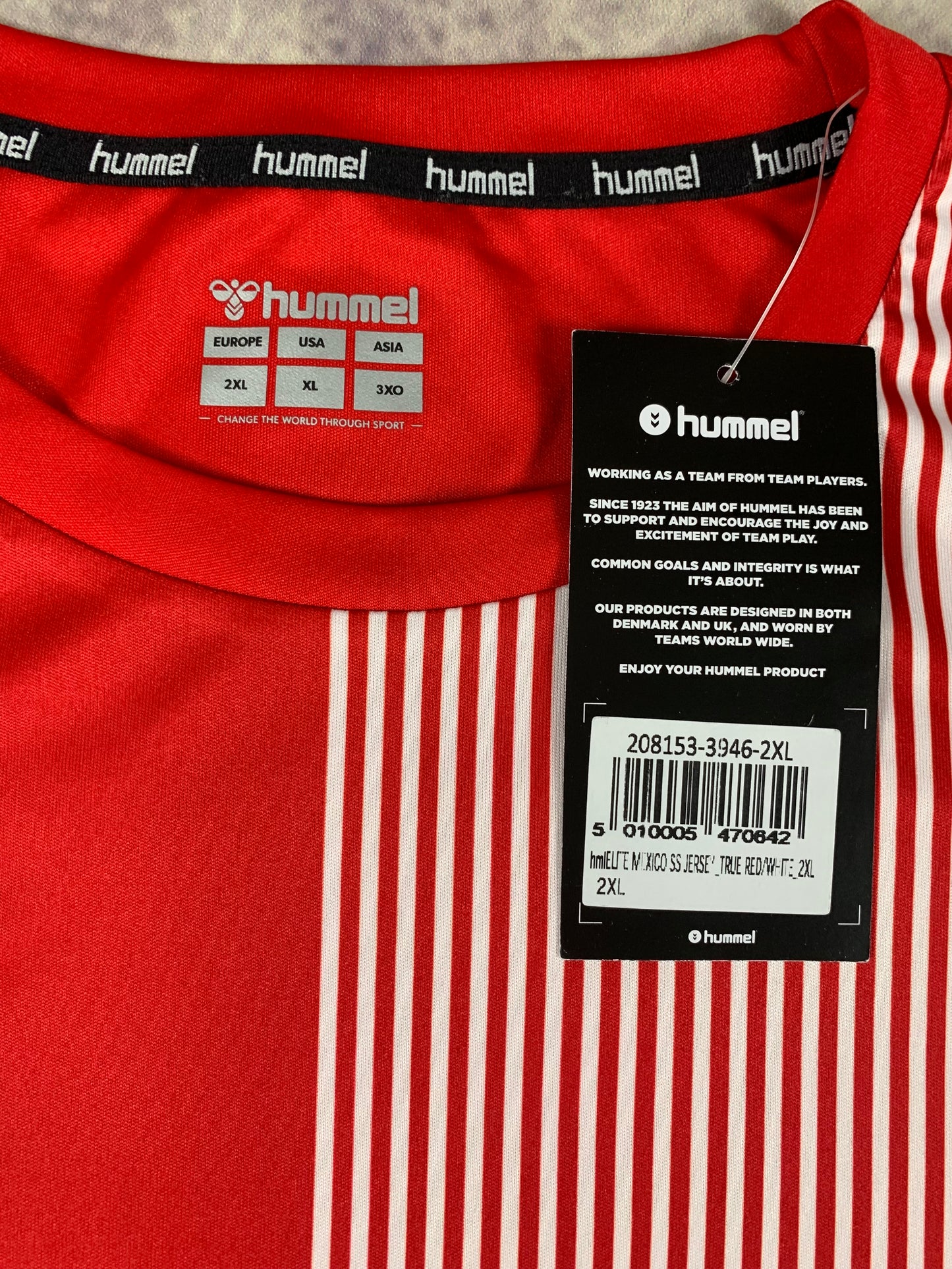 Hummel Trikot in Rot/Weiß