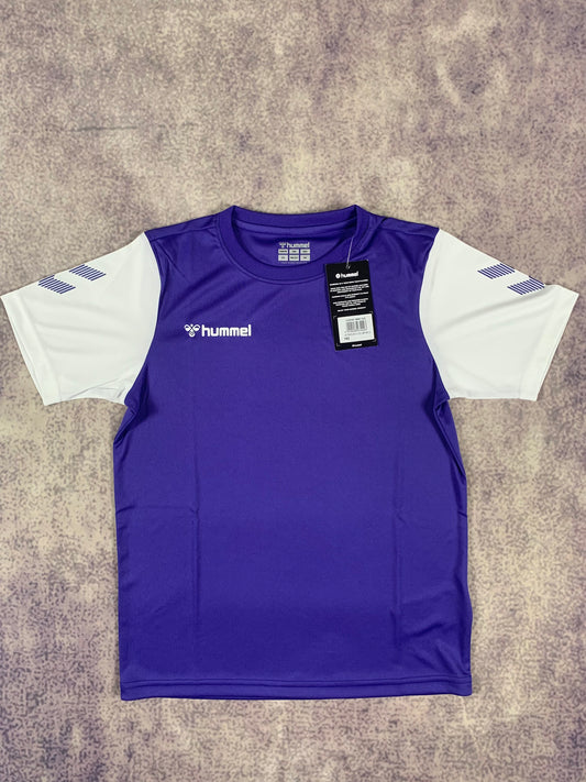 Hummel Kinder-Trikot in Lila/Weiß