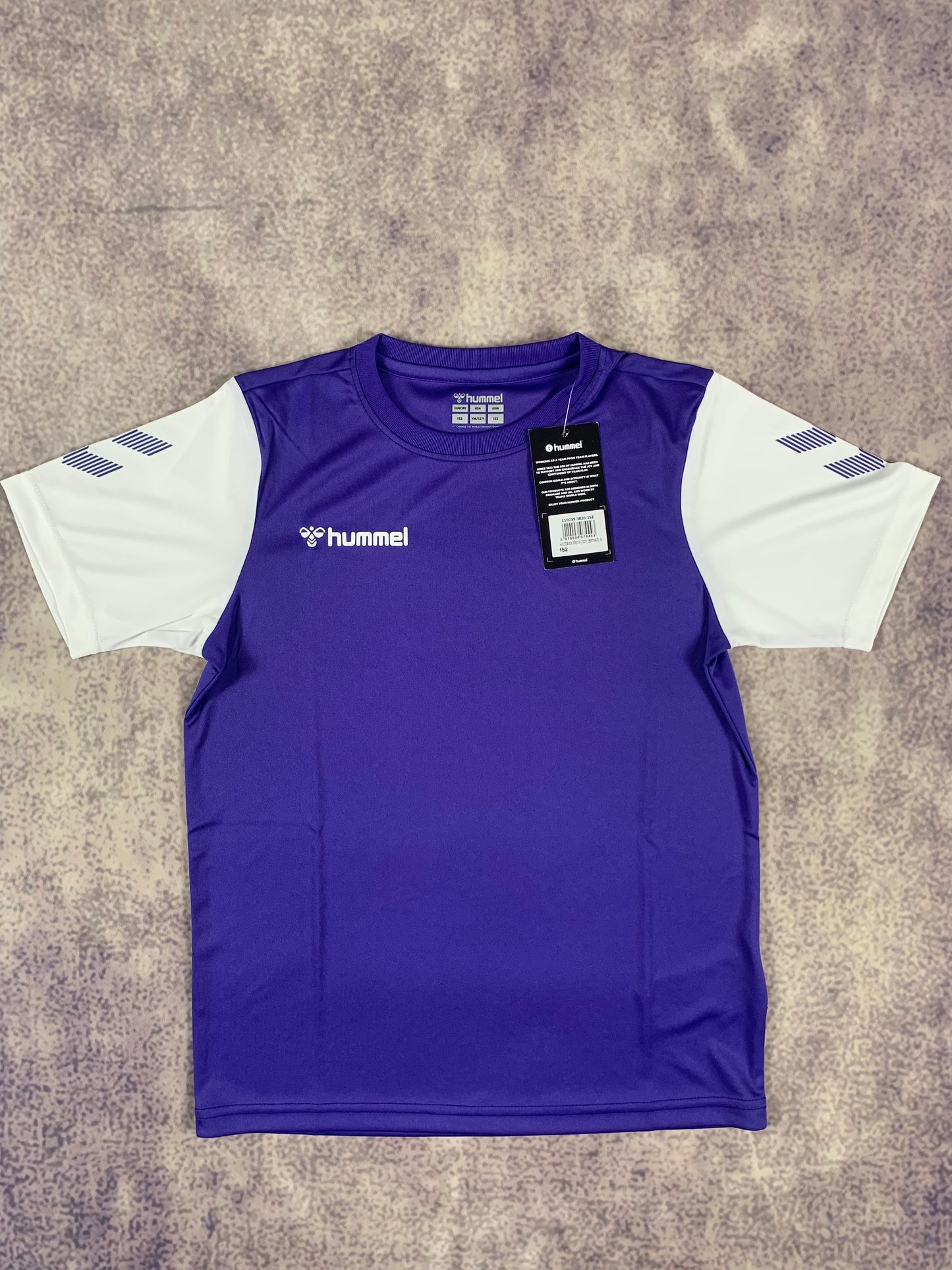 Hummel Kinder-Trikot in Lila/Weiß