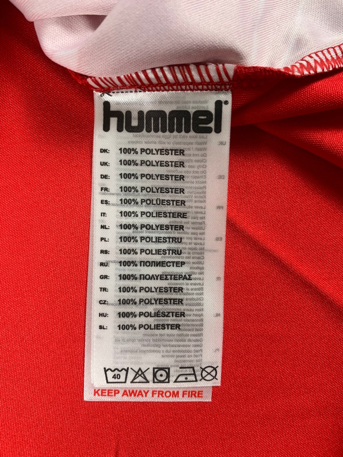 Hummel Trikot in Rot/Weiß