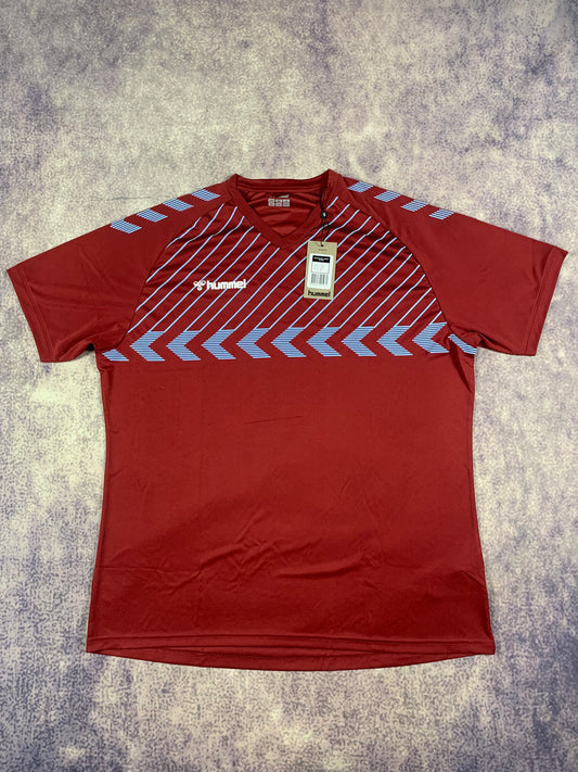 Hummel Trikot in Dunkelrot/Hellblau