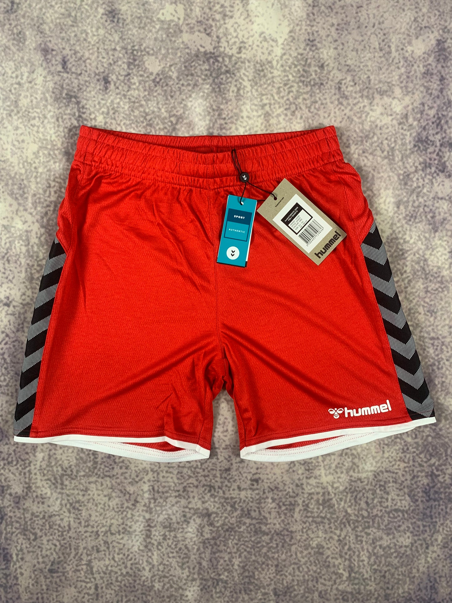 Hummel Kinder-Shorts in Rot/Weiß