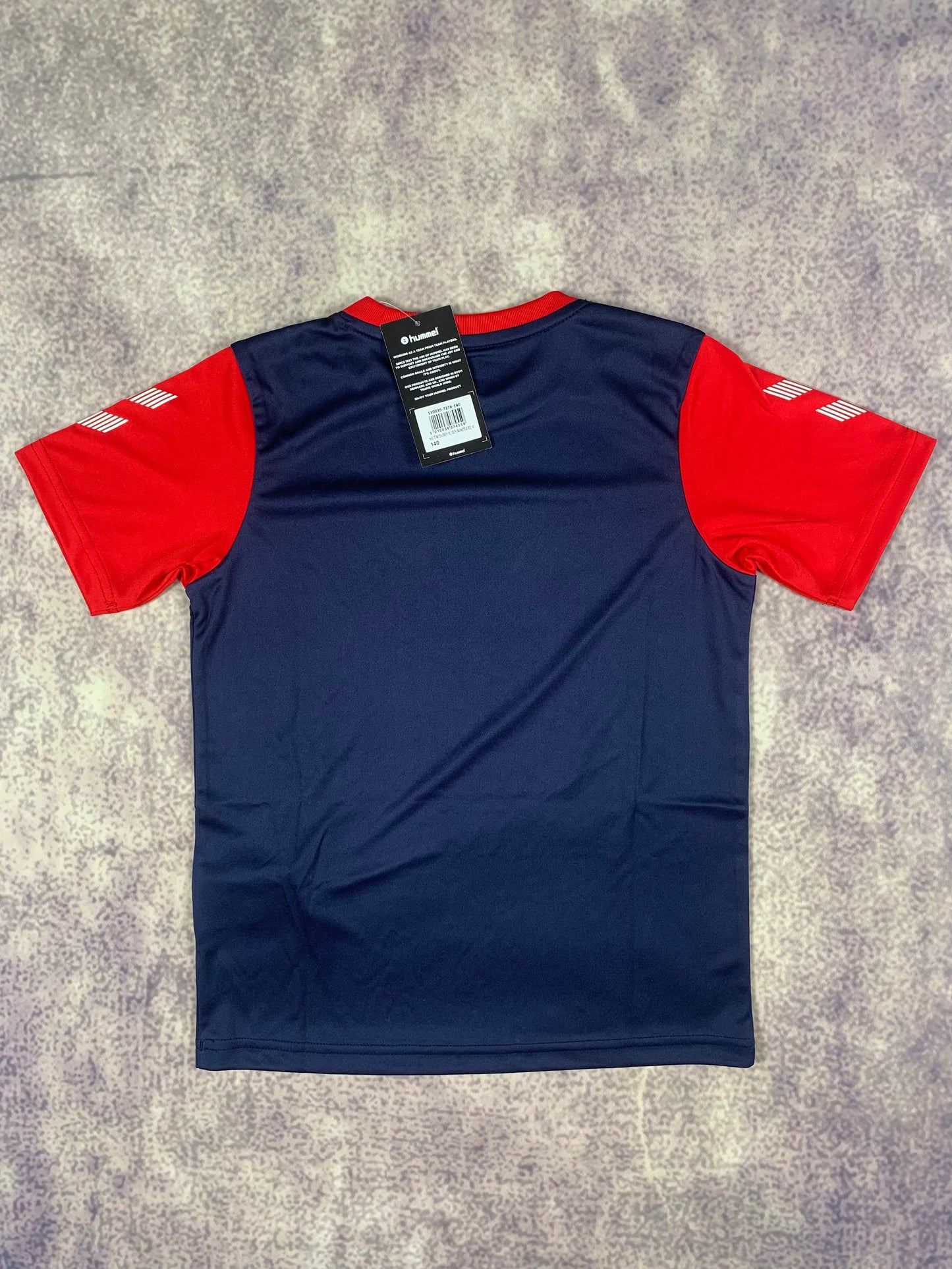Hummel Kinder-Trikot in Dunkelblau/Rot
