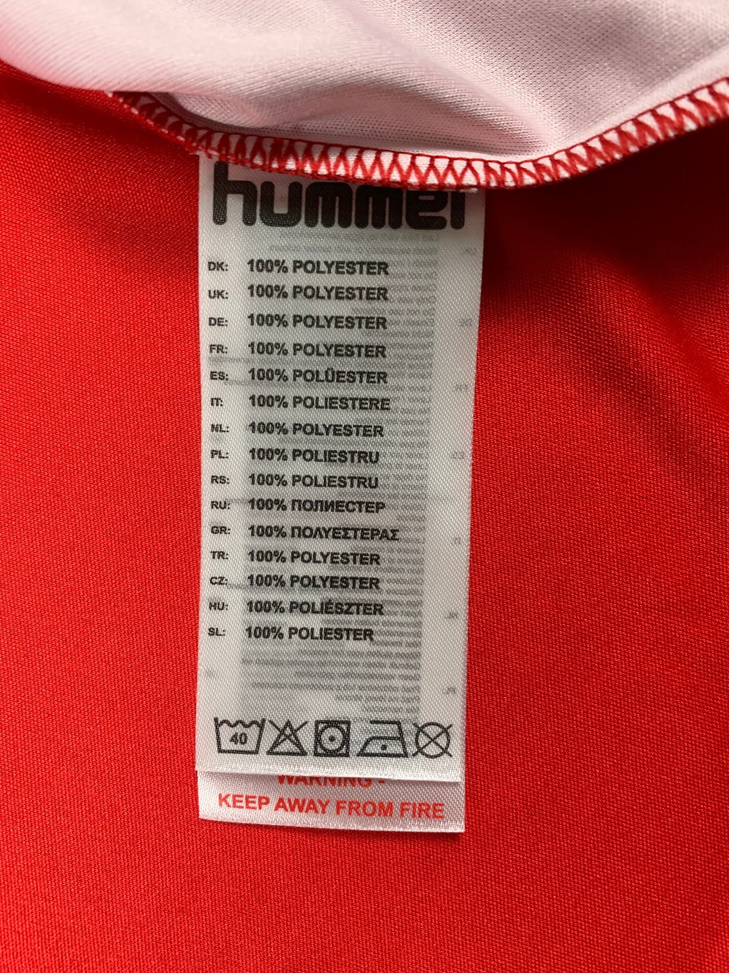 Hummel Trikot in Rot/Weiß
