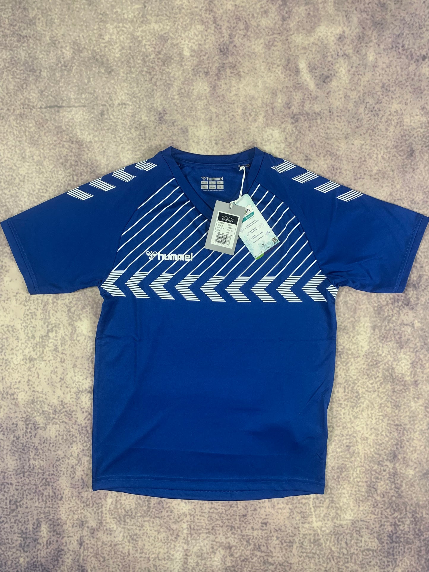 Hummel Kinder-Trikot in Blau/Weiß