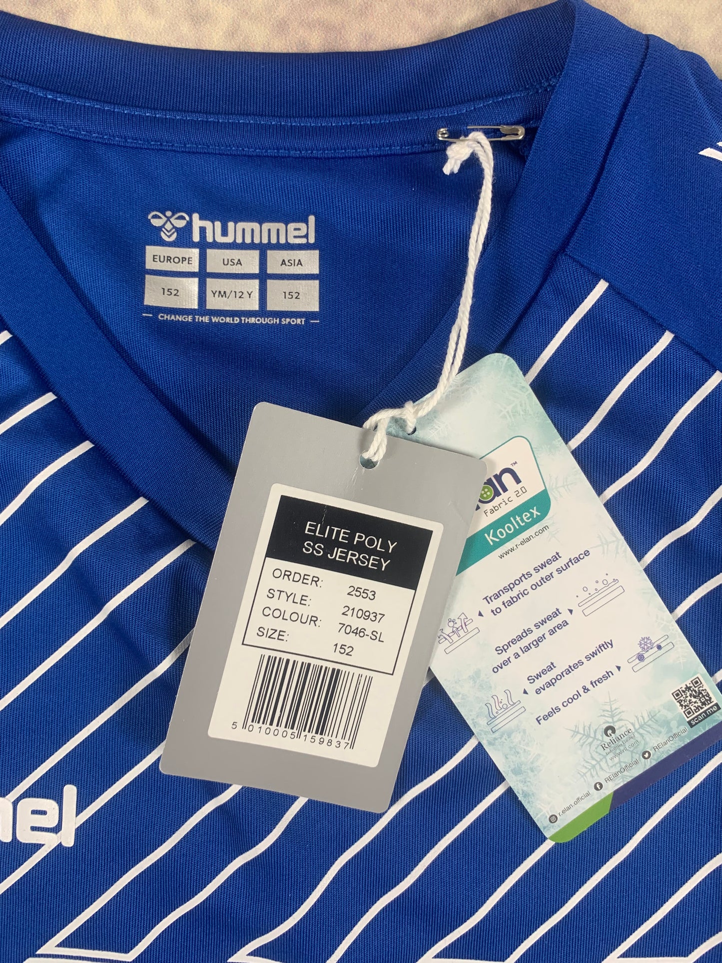 Hummel Kinder-Trikot in Blau/Weiß