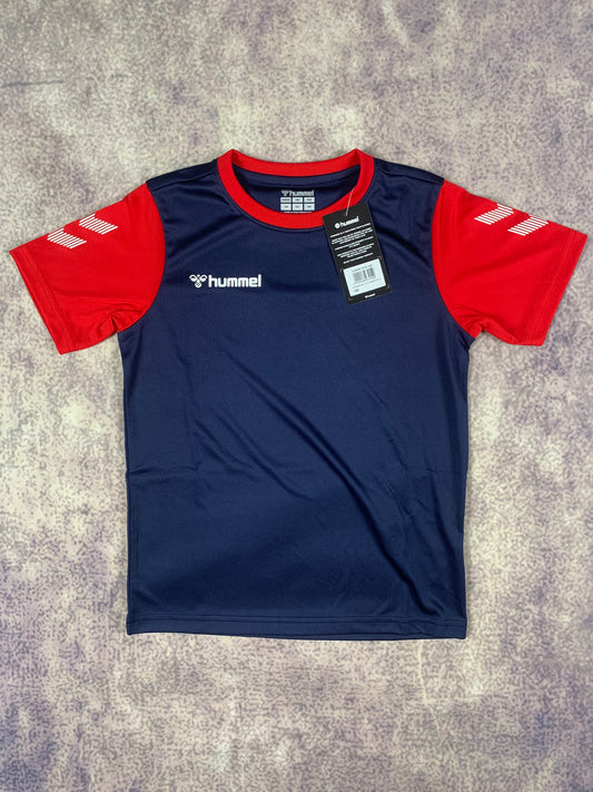 Hummel Kinder-Trikot in Dunkelblau/Rot