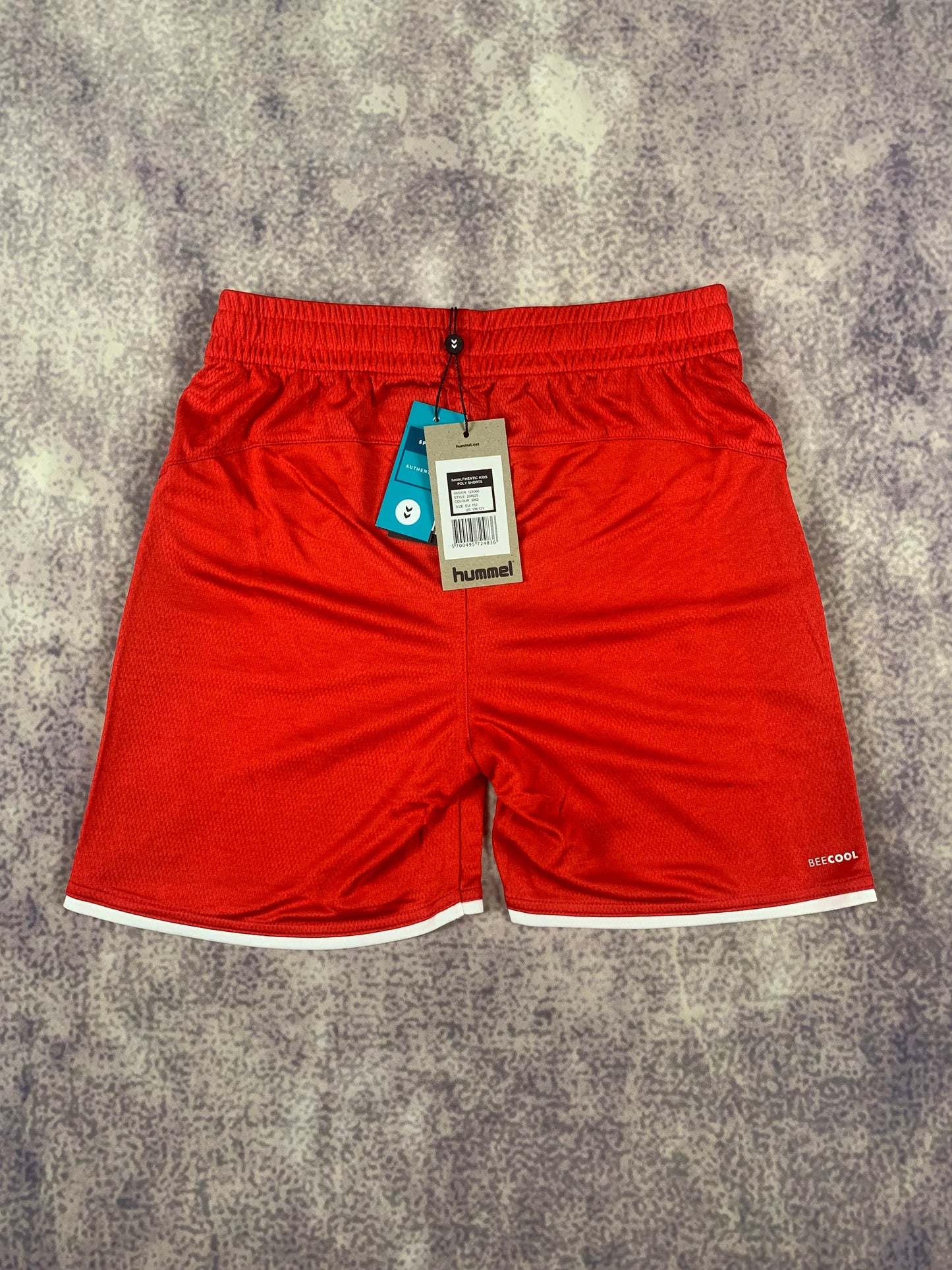 Hummel Kinder-Shorts in Rot/Weiß
