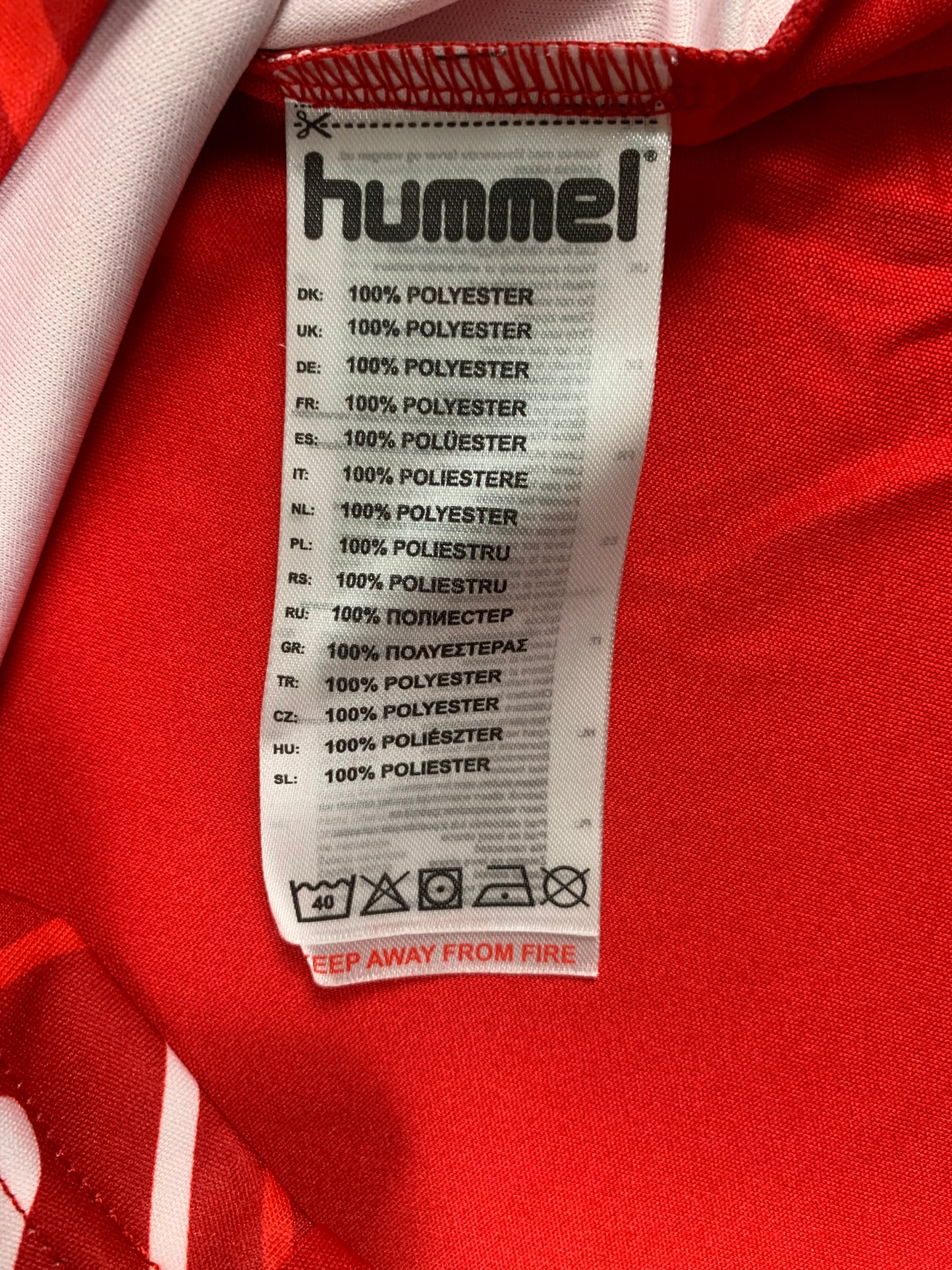Hummel Kinder-Trikot in Rot/weiß