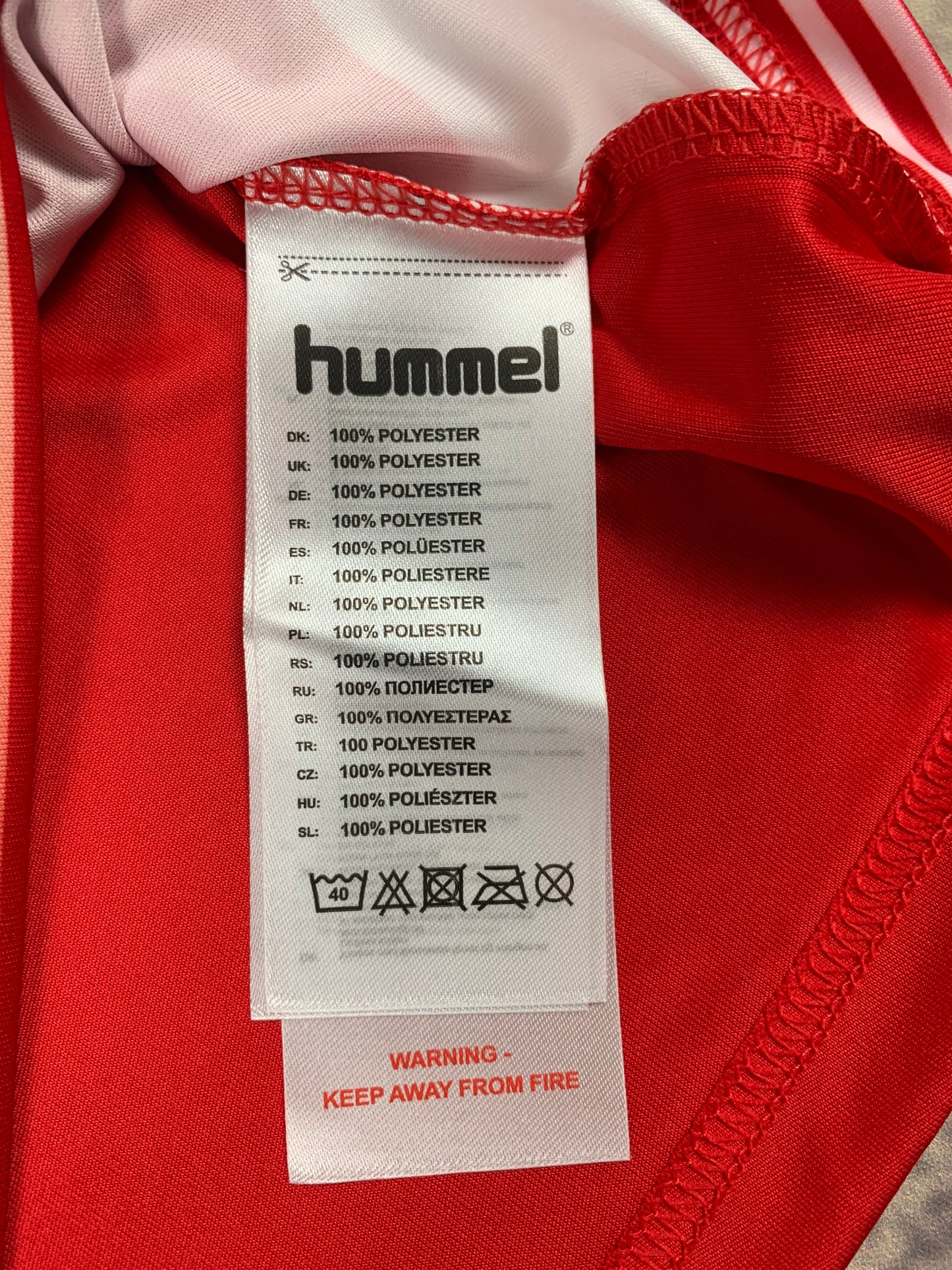 Hummel Kinder-Trikot in Rot/Weiß