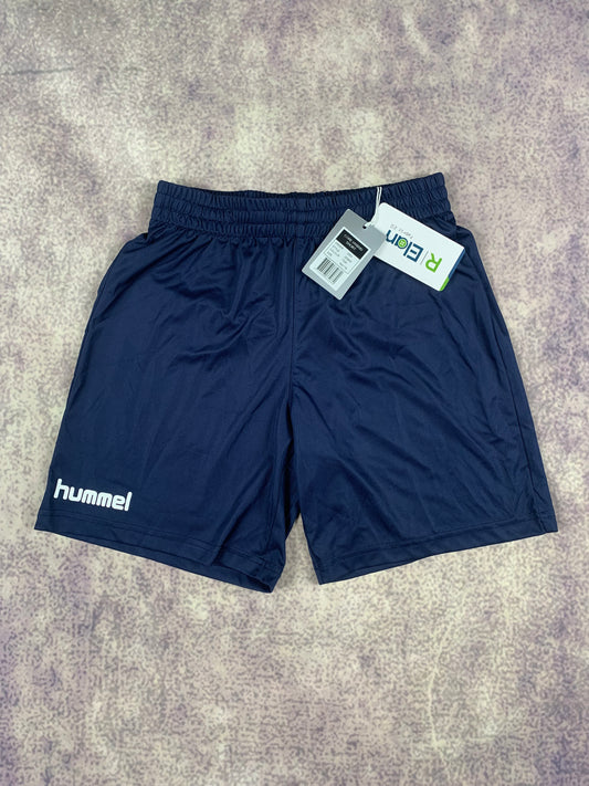 Hummel Kinder-Shorts in Dunkelblau/Weiß
