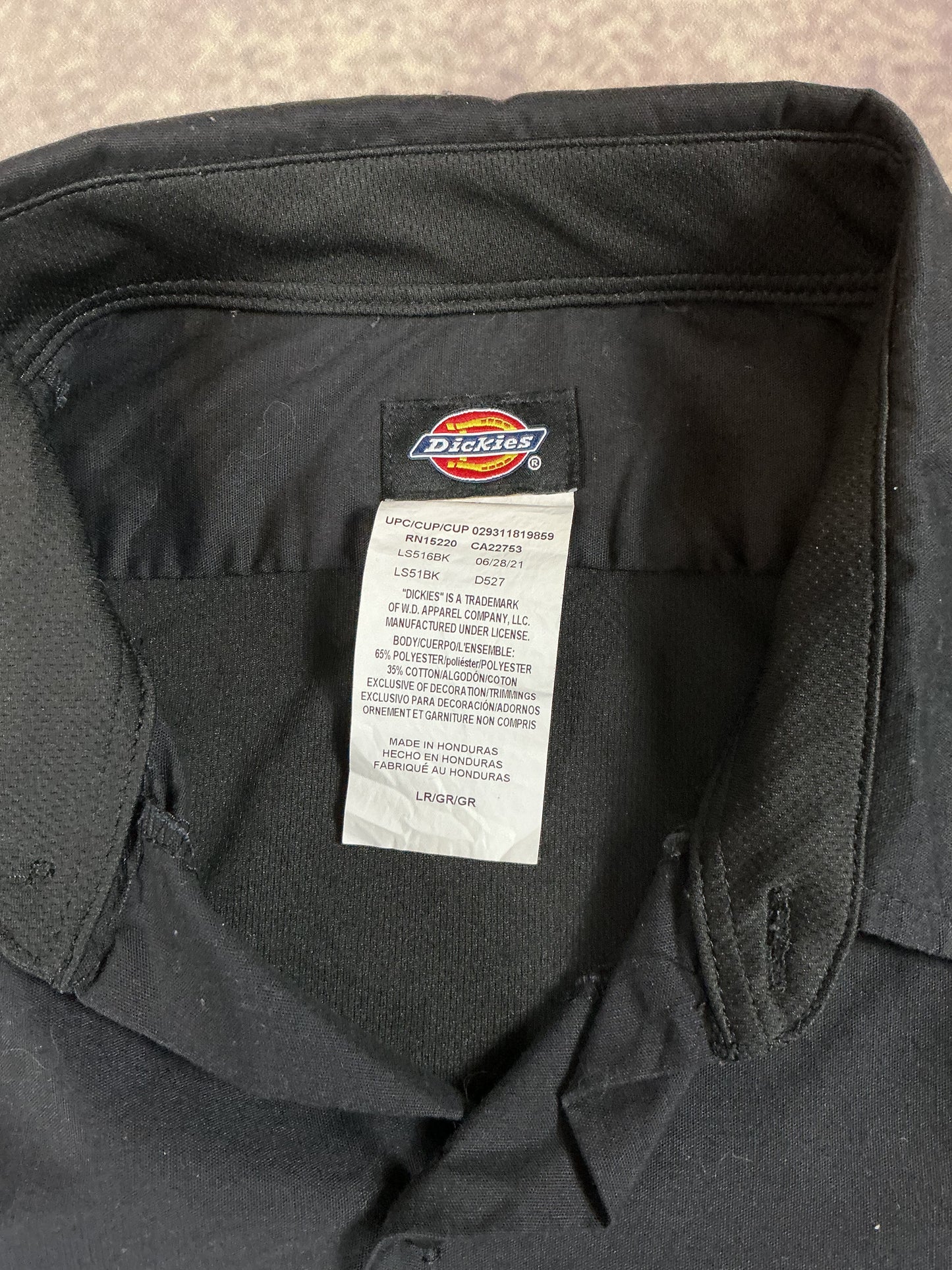 Dickies Arbeitshemd Schwarz L