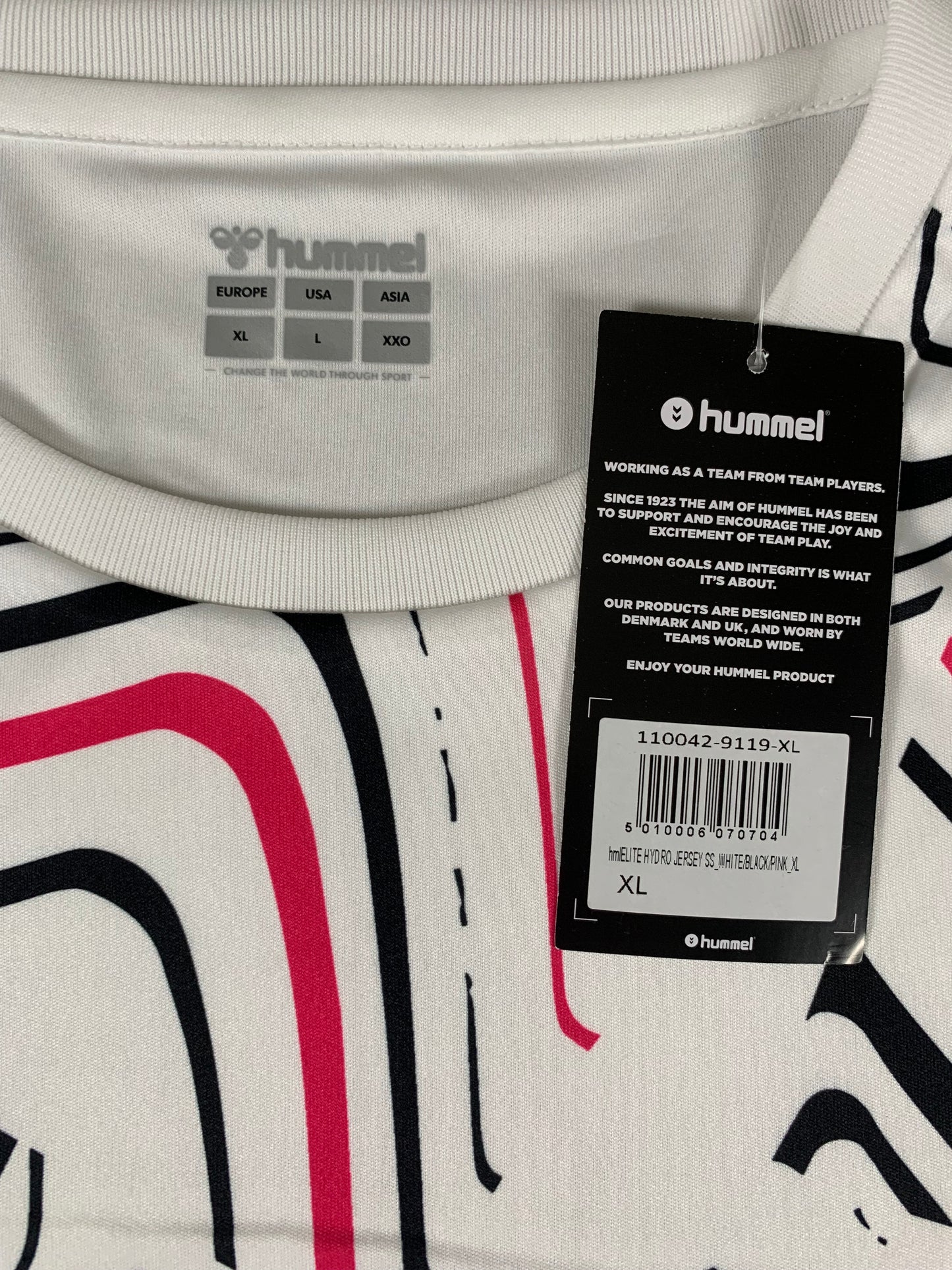 Hummel Trikot in Weiß/Pink