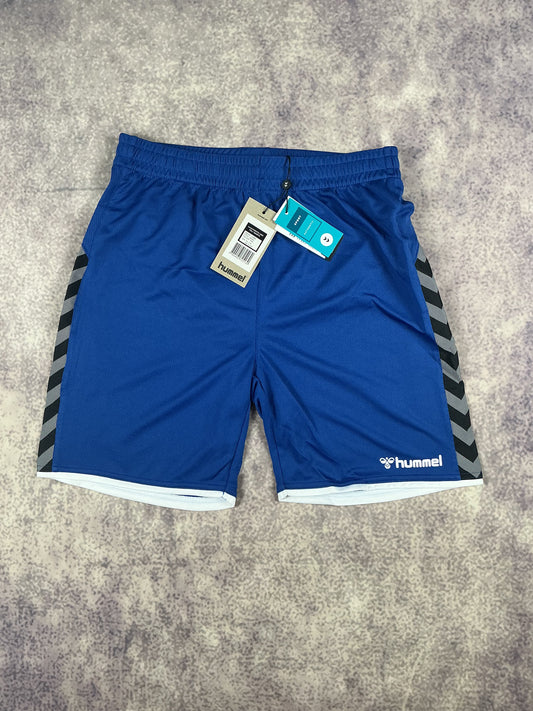 Hummel Kinder-Shorts in Dunkelblau/Weiß